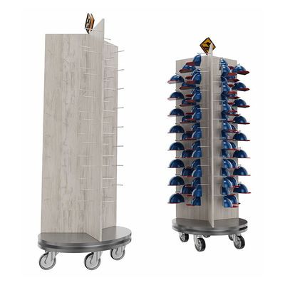 품질  Three Sided Rotating Display Stand Cap Display Stand With Customized Logo 공장