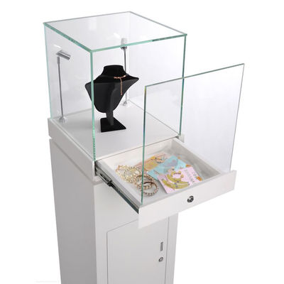 품질  Wooden Point Of Purchase Pop Display Necklace Jewelry Display Stand With Lock 공장