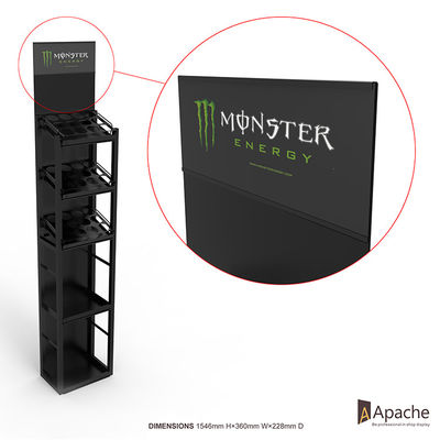 커스텀 로고와 뜨거운 판 슈퍼마켓 맞춘 금속 주류및음료 표시대